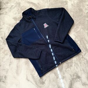 Navy Full-Zip Jacket with UofA Logo